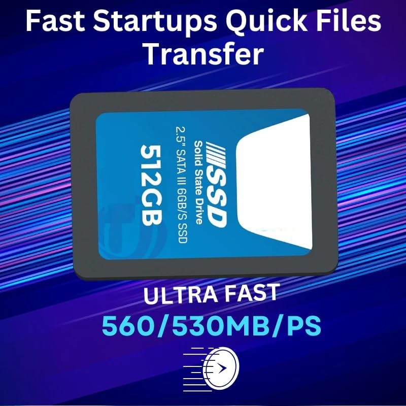 Image of 512GB 2.5 Inch SATA Internal SSD - Read: 550MB /s & Write: 500MB /s - Solid-State Drive 5 Year Warranty (512, GB)