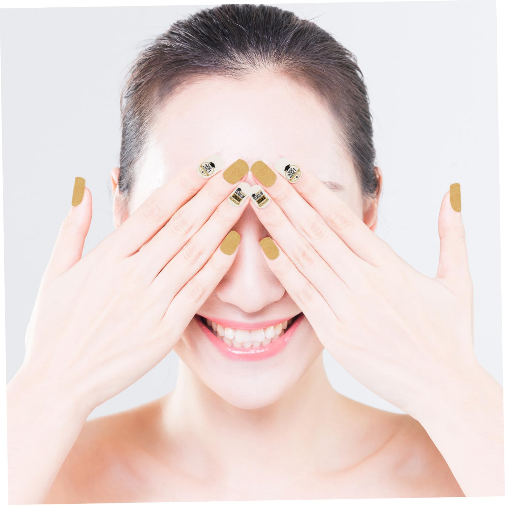 VICASKY 48 Fogli 1 Set Adesivi per nail art per la laurea francese Unghia smalti adesivi unghie decorazioni unghie adesivi per la decorazione delle unghie toppe per unghie a tema laurea