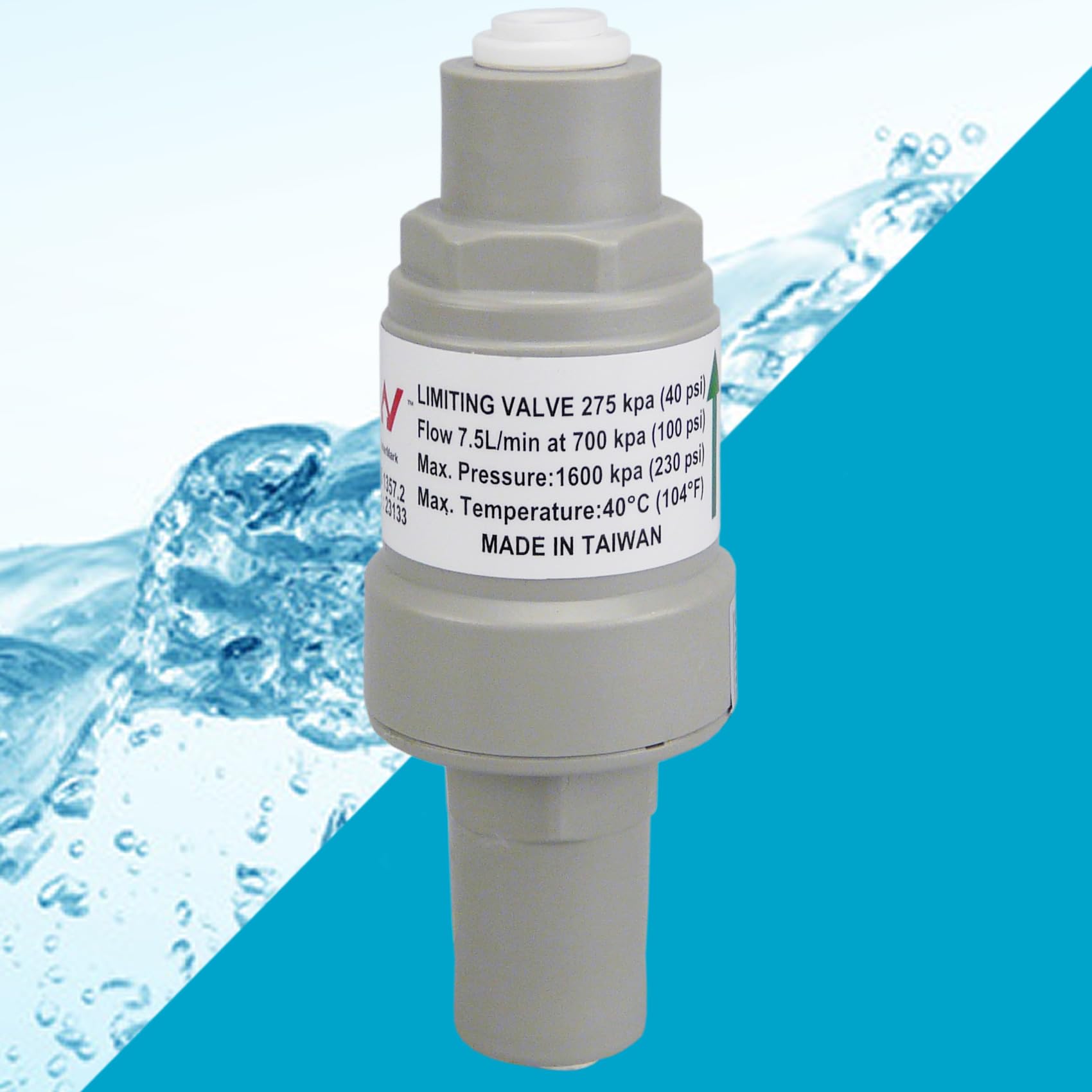 Smardy Robinet D'Arrêt/Vanne D'Arrêt Pour Tuyau D'Eau 1/4"(6,35mm), Quick-Fitting Pour Osmose Inverse, Filtre à Eau Adaptateur De Raccord