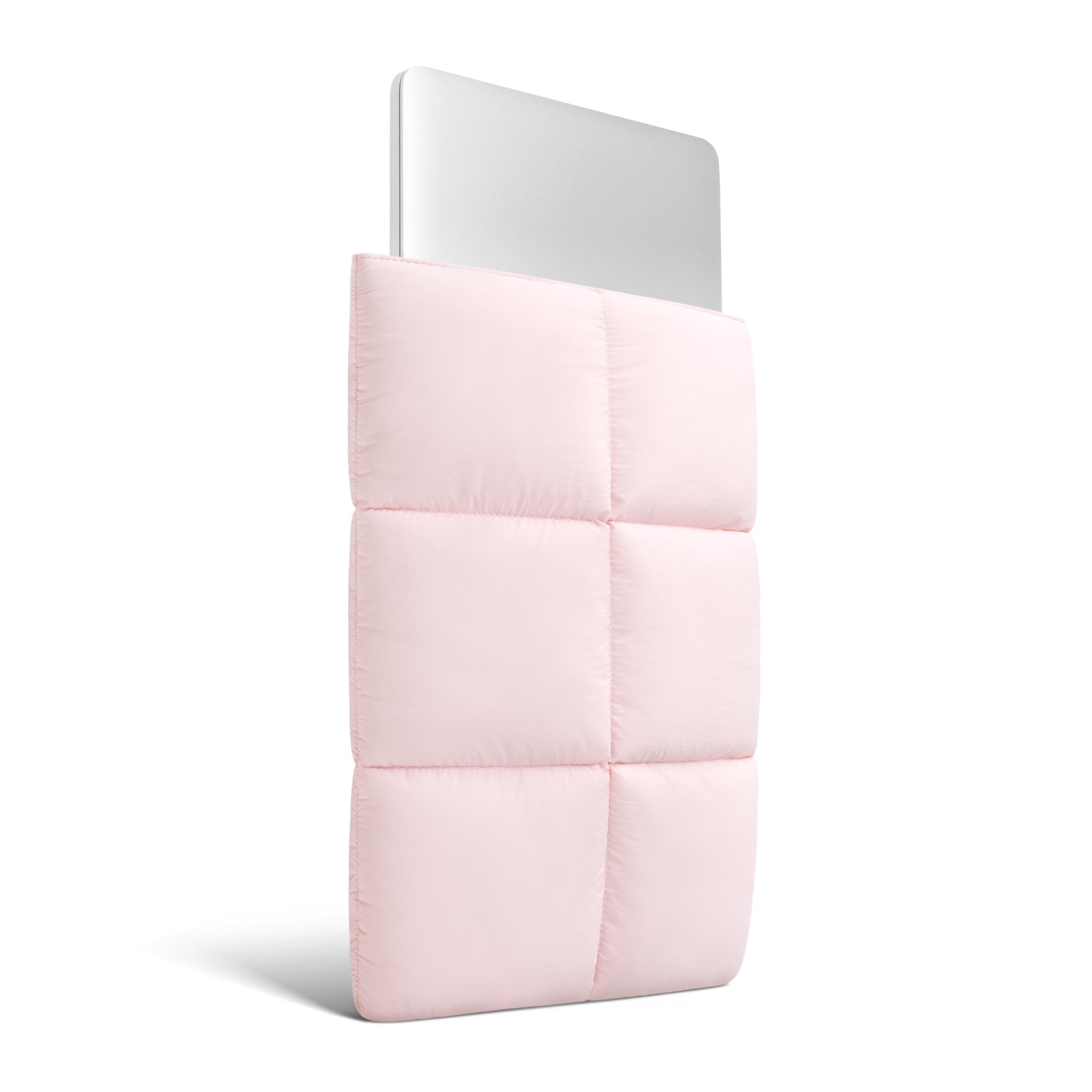 Comfyable Housse Ordinateur Portable 13-14 Pouces Compatible avec MacBook Air 13‘’ M5 2026 M4 M3 M2 M1 & MacBook Pro 14‘’ M5 Pro/Max, Fermeture Magnétique, Nylon, Rose Clair