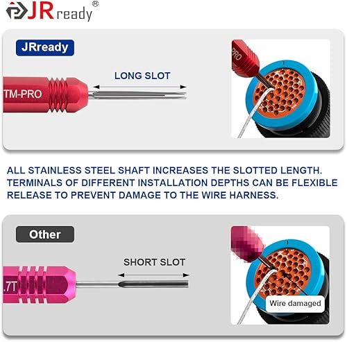 Miniatura 7 de JRready ST5257-PRO Kit de herramientas de conector Deutsch para 4#8#16#12#20# contactos sólidosestampados 6-22 AWG, con herramienta de extracción de