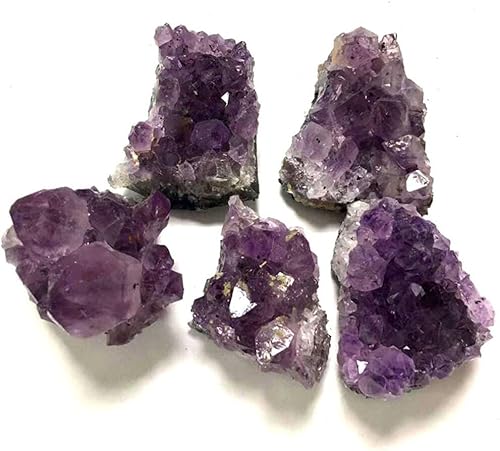 Miniatura 6 de HXSCOO Geoda de cuarzo natural de amatista cruda drusa en racimo de piedras curativas para manualidades decoración del hogar 12-20in 106-212oz