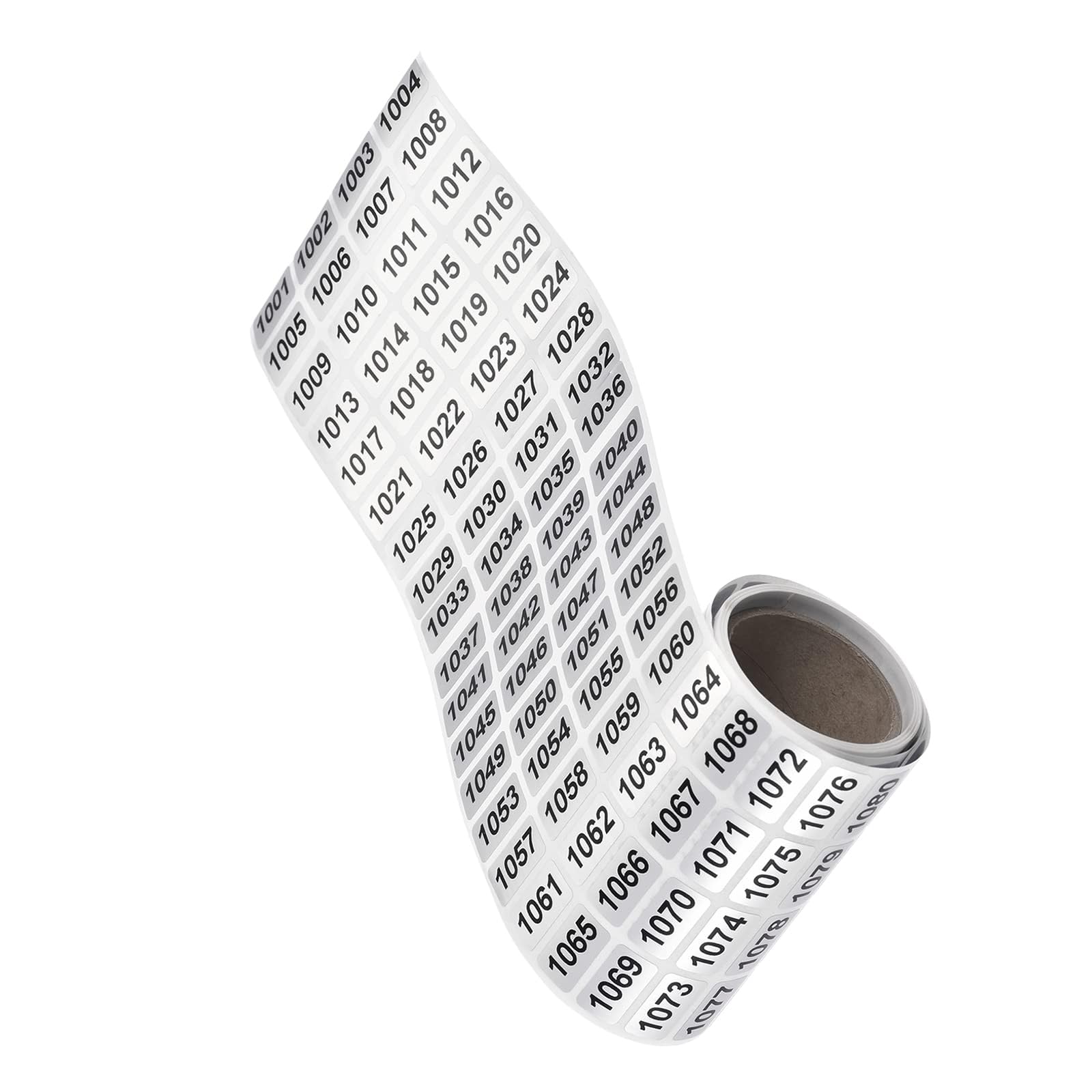 TA-VIGOR Number Sticker Labels 1001-2000, Consecutive Number Stickers Inventory Label for Office Warehouse Numbering Classification, 1 Roll
