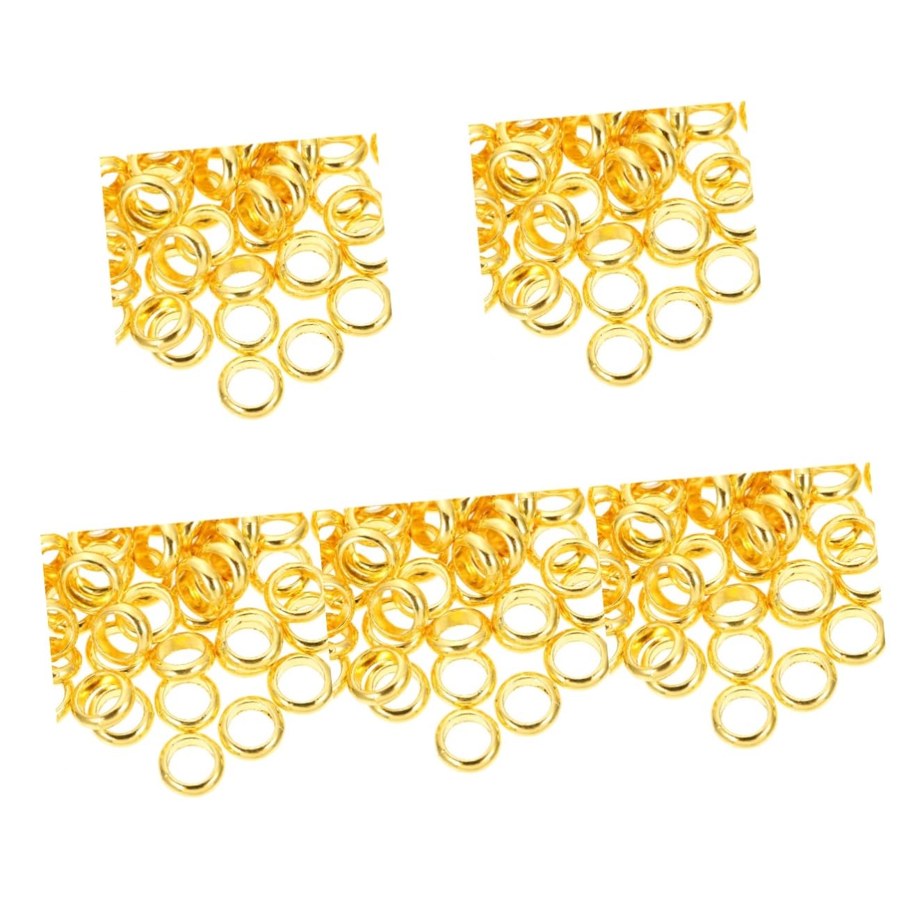 SHINEOFI 5 Series Kongzhu Brazalete Beads Material Bisuteria Joyeria Cuentas Para Hacer Joyas Largo Oro Cuentas Espaciador De Metal Separadas Sueltas Aleación Golden 100 Piezas*5