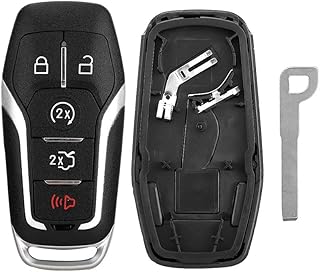 Key Fob Shell, Key Fob Cover, Black Durable Professional High-end M3N-A2C31243800 Acessórios principais do carro Peças de automóvel para Ford Mustang F-150