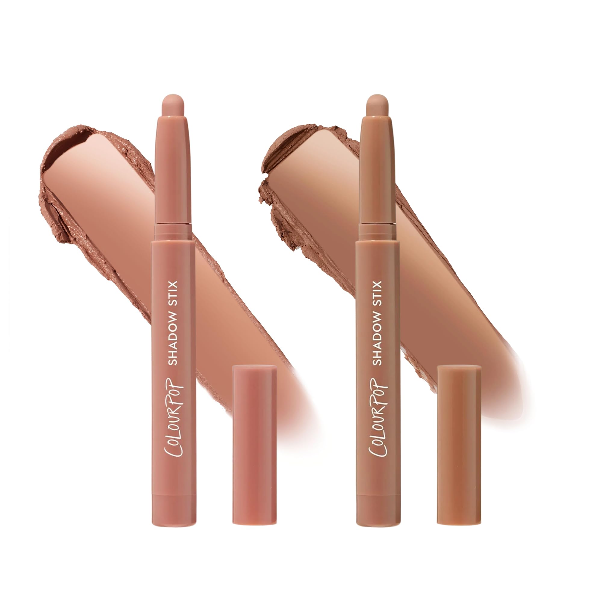 ColourPop Shadow Stix Bundle - Cream Eyeshadow Stick with Long-Lasting Color - Bare With Me & Cocktail Party (Pack of 2, 0.05 oz each)
