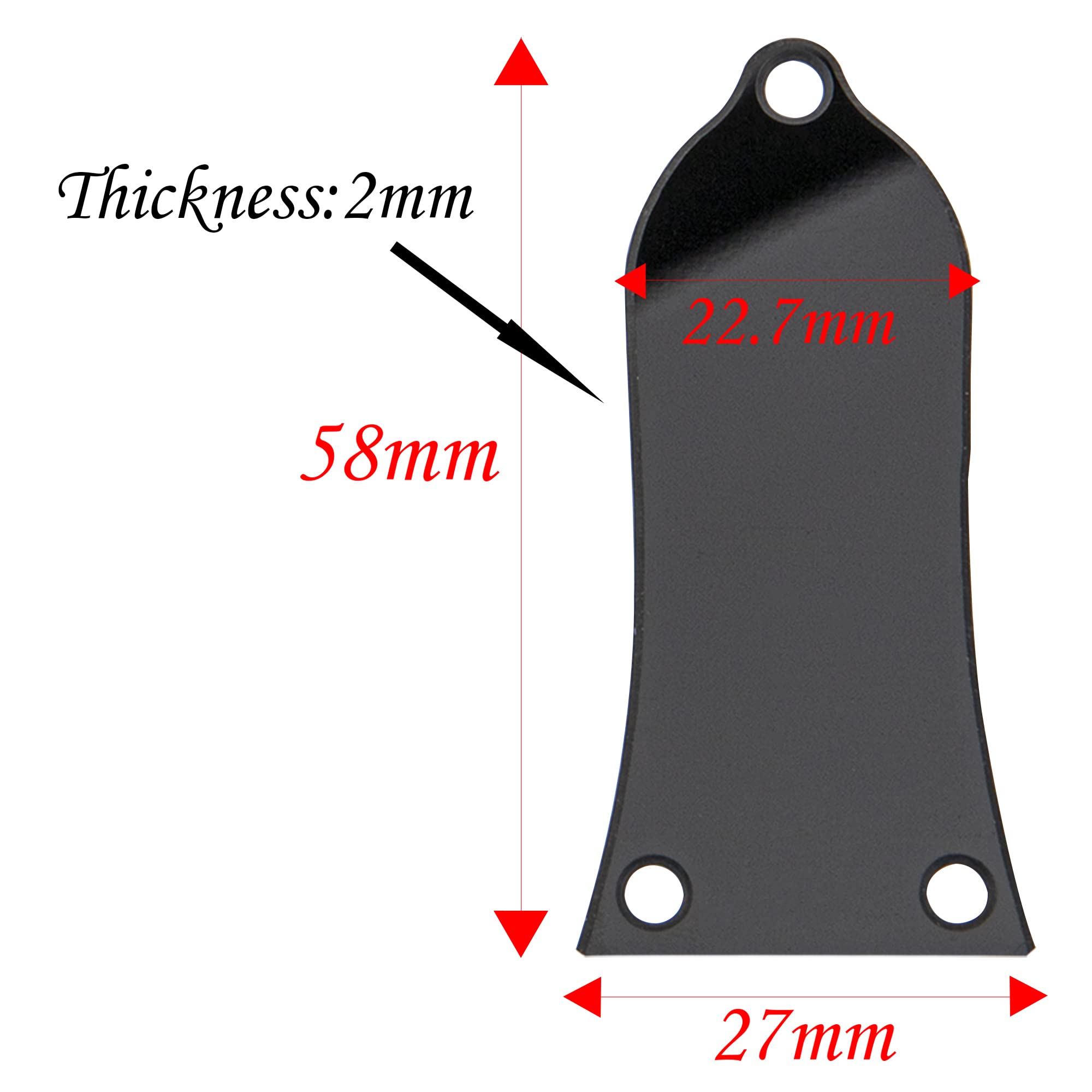 Copertura Asta Reticolare Chitarra Triangolo 3 Strati Piastra - Foto 4