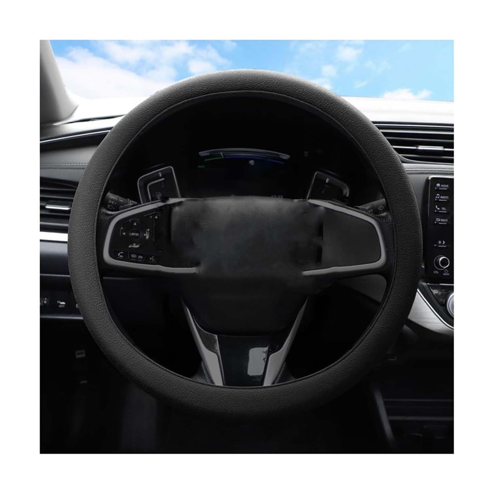 evimo for Mitsubishi Space Star 2013-2016 Steering Wheel Cover,B