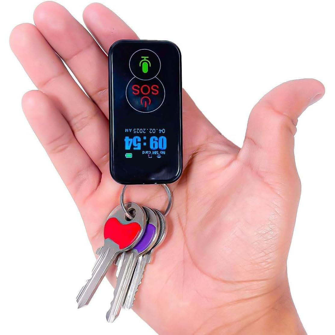 Dispositif D'alerte d'urgence pour Personnes Âgées, Collier Portable avec Bouton SOS, Détection des Chutes Anormales, Appels Vocaux 4G Intelligents, Positionnement GPS, Étanche IPX6