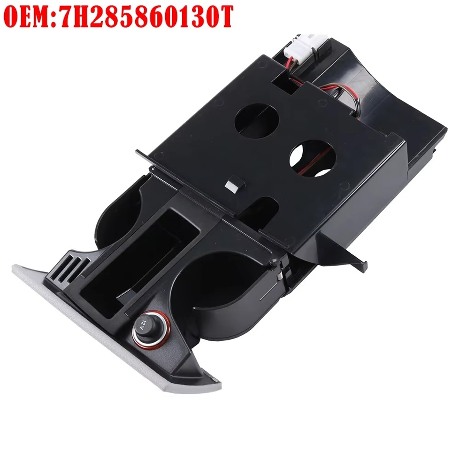 Compatibile Con T5 Per Transporter RHD Portabicchieri Posacenere Grigio Auto Anteriore Bevanda Tazza D'acqua Portabevande7H285860130T Parti Consolle Centrale