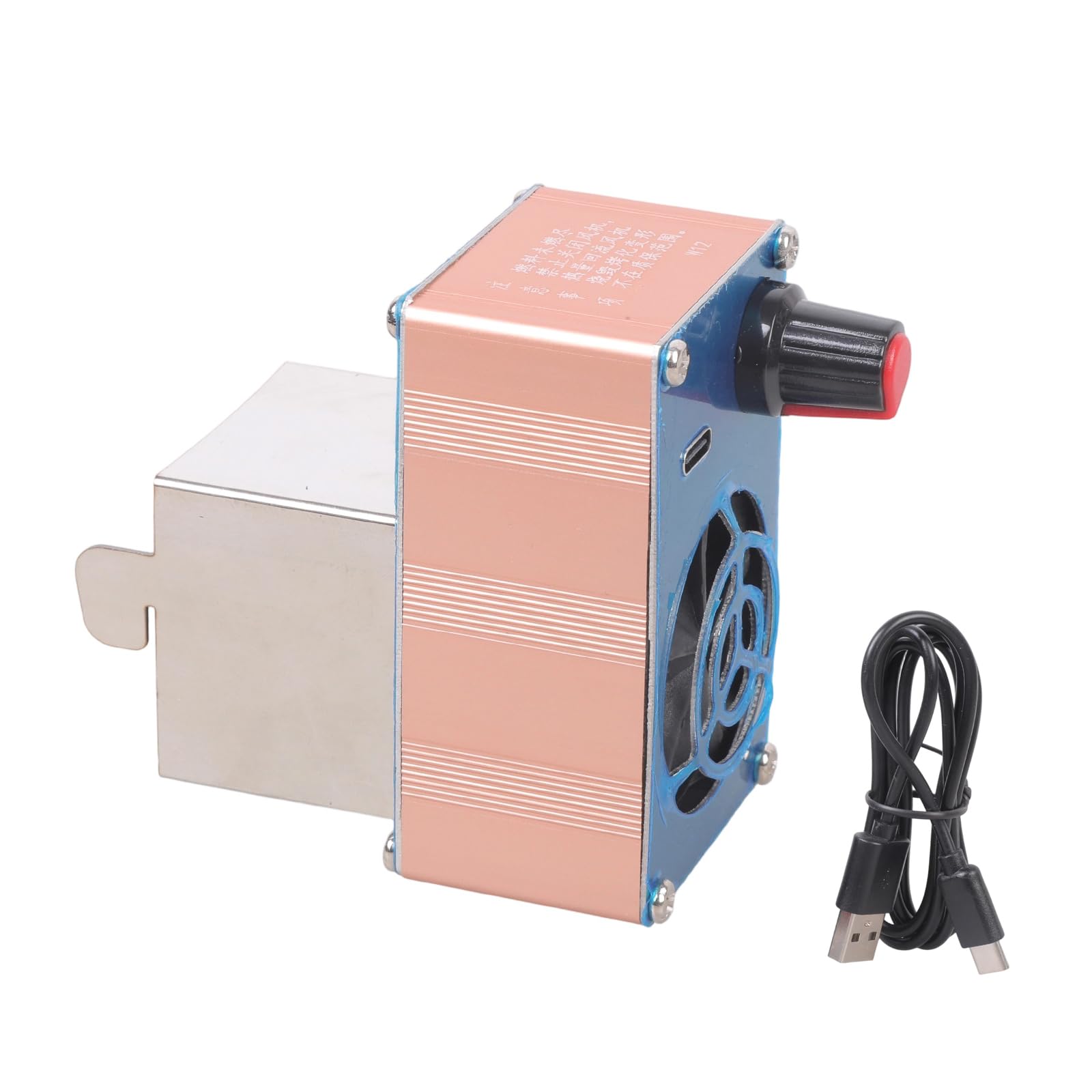 Tsophreniq Square Mouth Airflows Usb 5V2a Blower Stove Speed For Camping Bbq Outdoor Use Aluminum Alloy Construction Portability