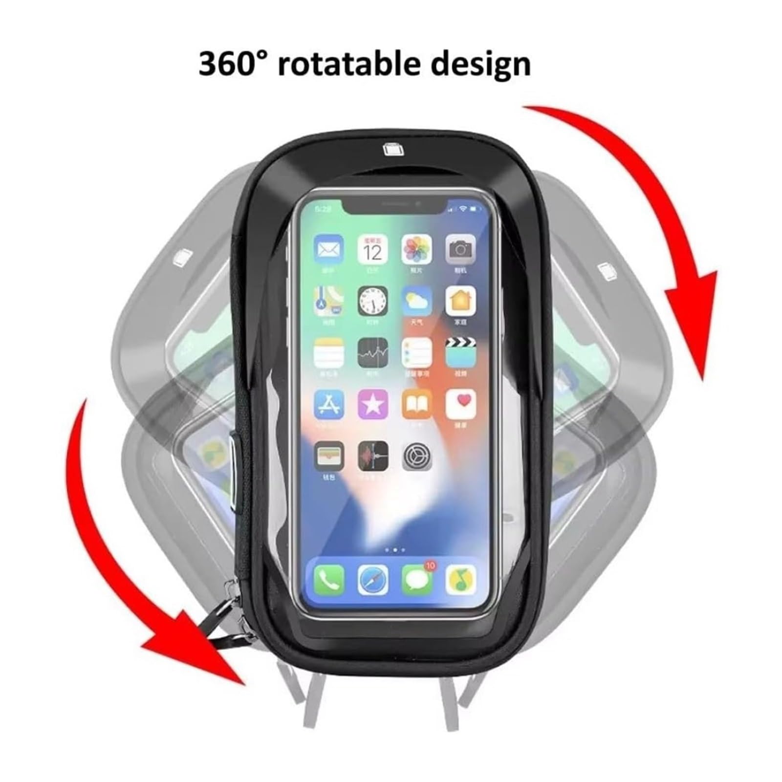 Sac Support De Téléphone, Compatible Avec Vélo, Moto Scooter