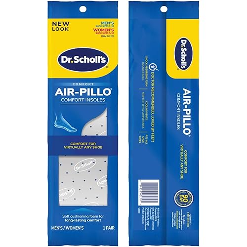Dr. Scholl's Insoles Air-Pillo Cushioning - 3 Pairs (Men's Sizes 7-13 & Women's Sizes 5-10)