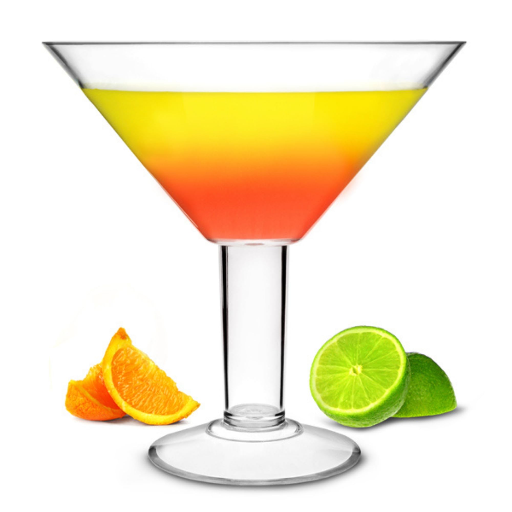 Bar@Drinkstuff Transparent Grande Acrylic Martini Glass 73Oz / 2Ltr - 25Cm Oversized Plastic Cocktail Glass Ideal For Centrepieces