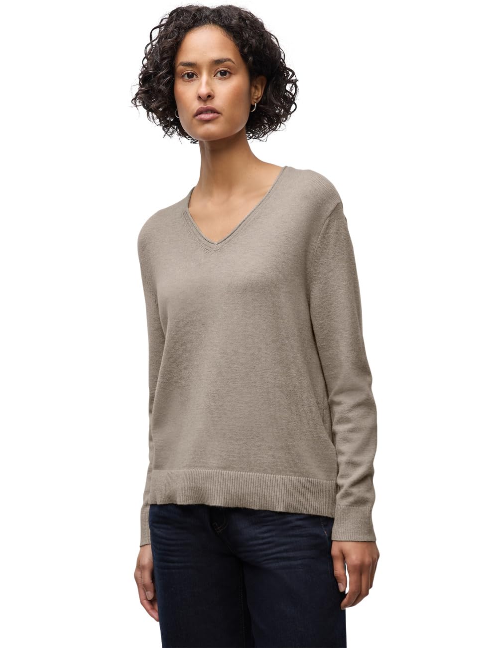 Street One Damen Kuscheliger V-Neck Pullover