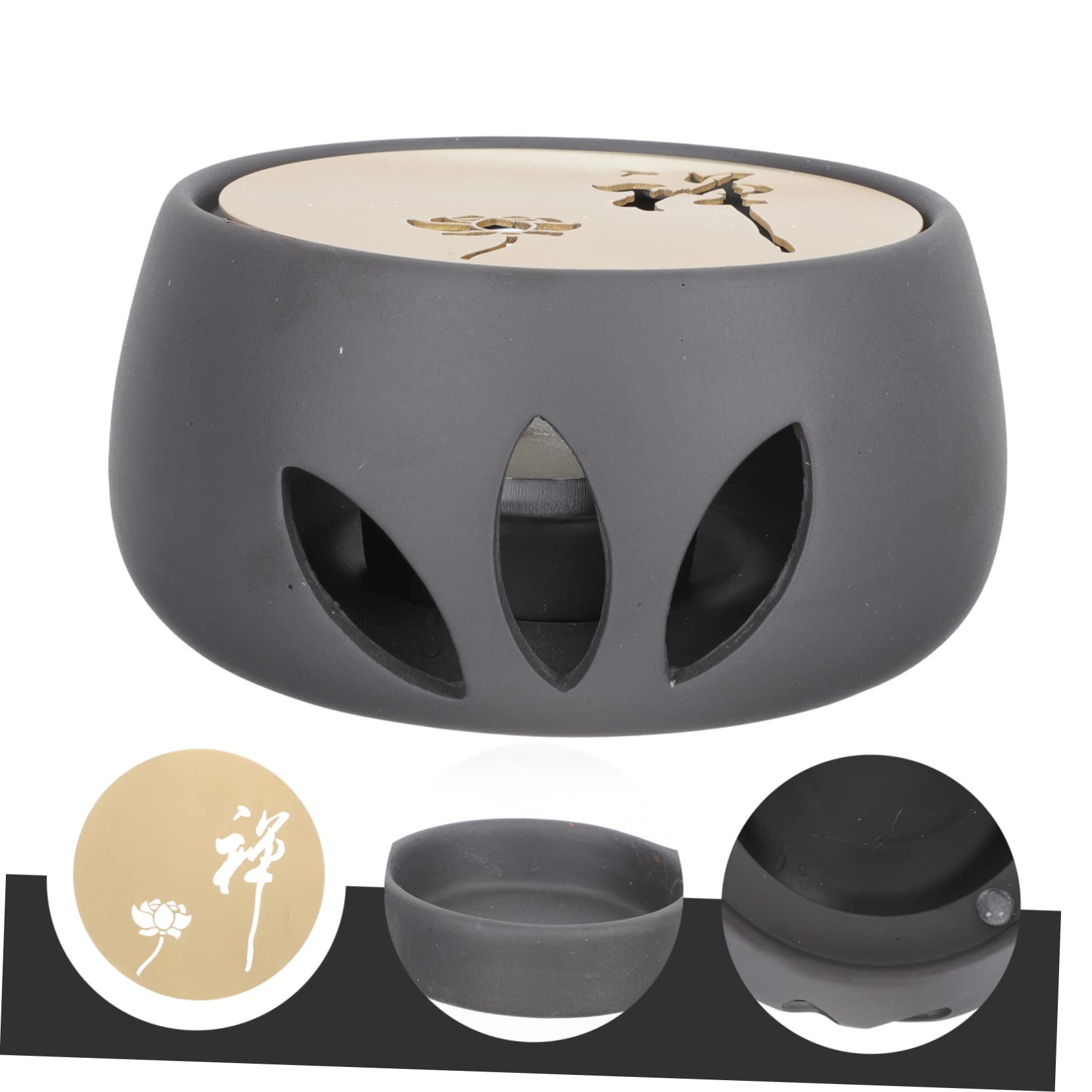 ABOOFAN Scaldasovagli in Ceramica Scaldatè Per Uso Domestico Base Riscaldante Per Teiera Scaldatè Creativo Per Casa