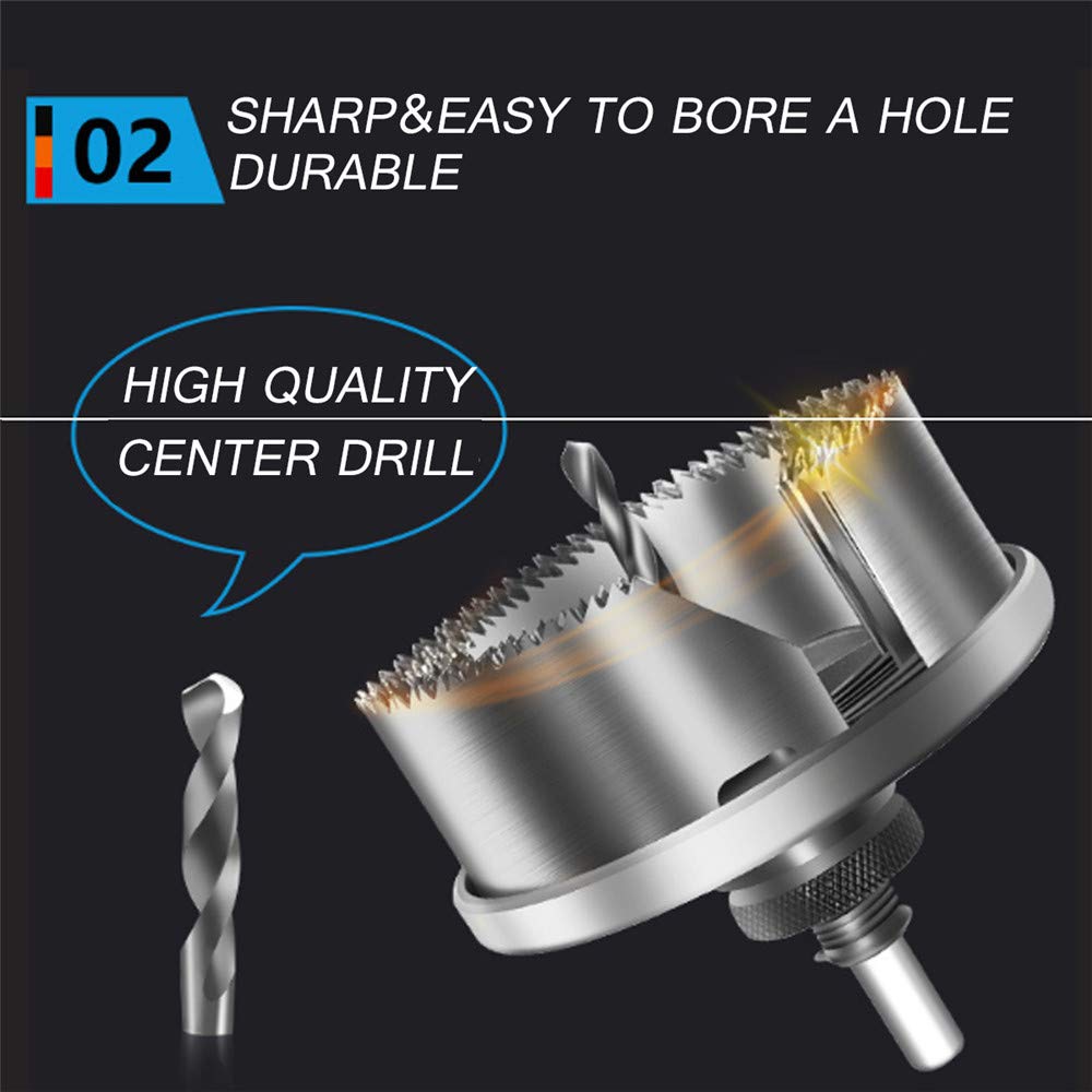 RanDal Sharp Durable otwornica do drewna, wiertła otwornica, zestaw do cięcia drewna, gipsu, 5#