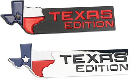 Miniatura 4 de 2 calcomanías universales para el lado de la carrocería del automóvil, edición de Texas, color plateado