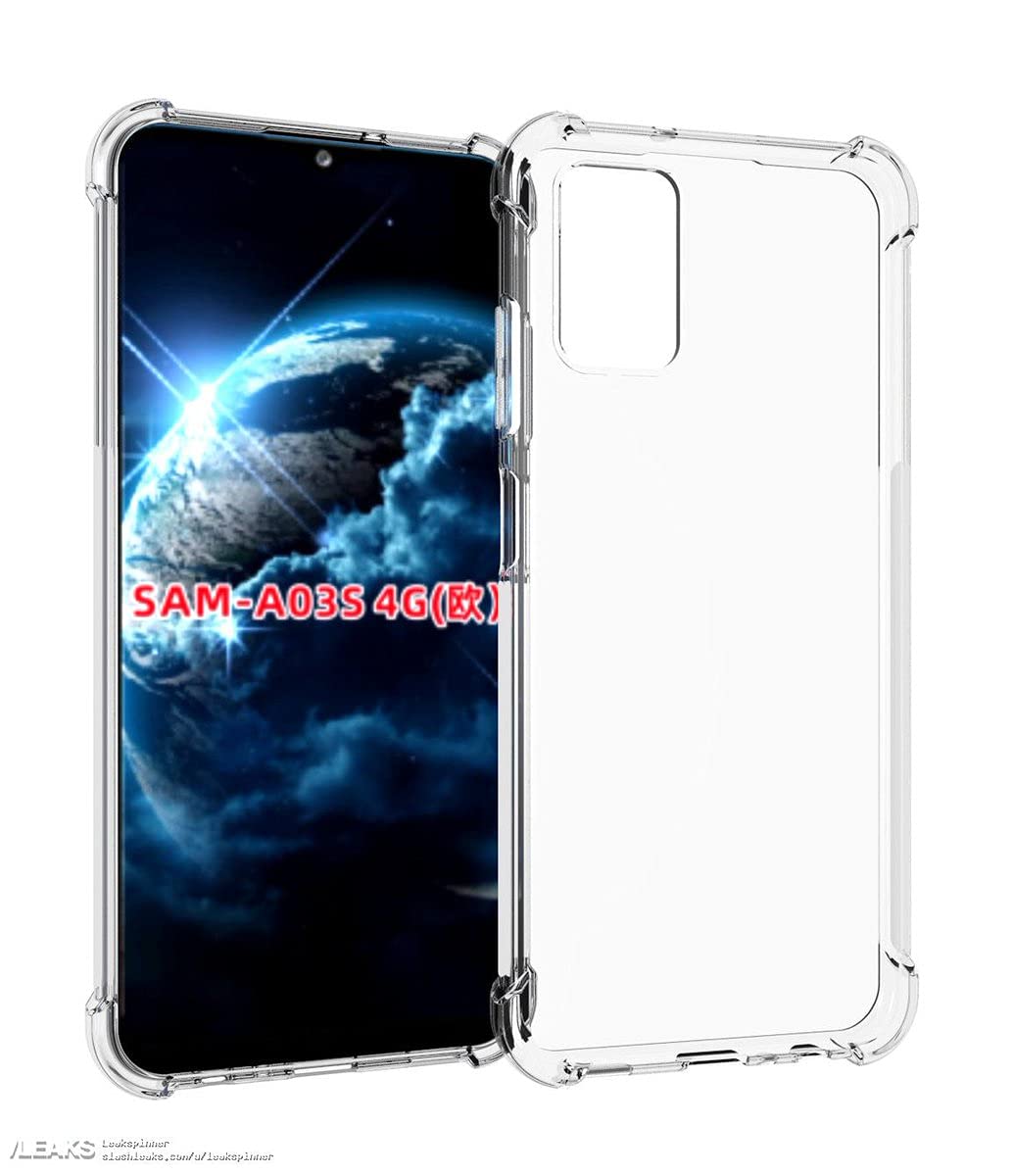 MuzzFor samsung Galaxy A03S Soft Case Shockproof Bumper Transparent Silicone Clear TPU Back Cover for Galaxy A03S