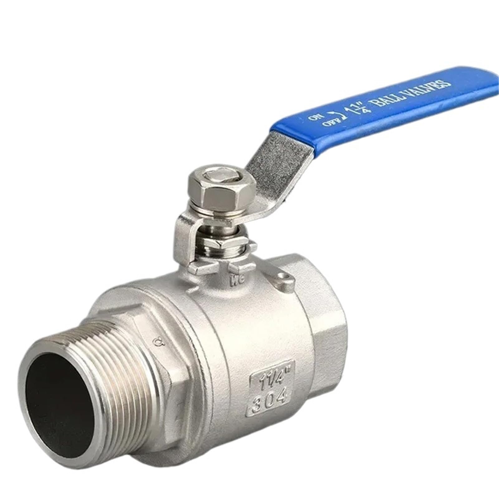 Válvula de bola de 2 pulgadas BSP, accesorio de acero inoxidable 304 para control de fluidos