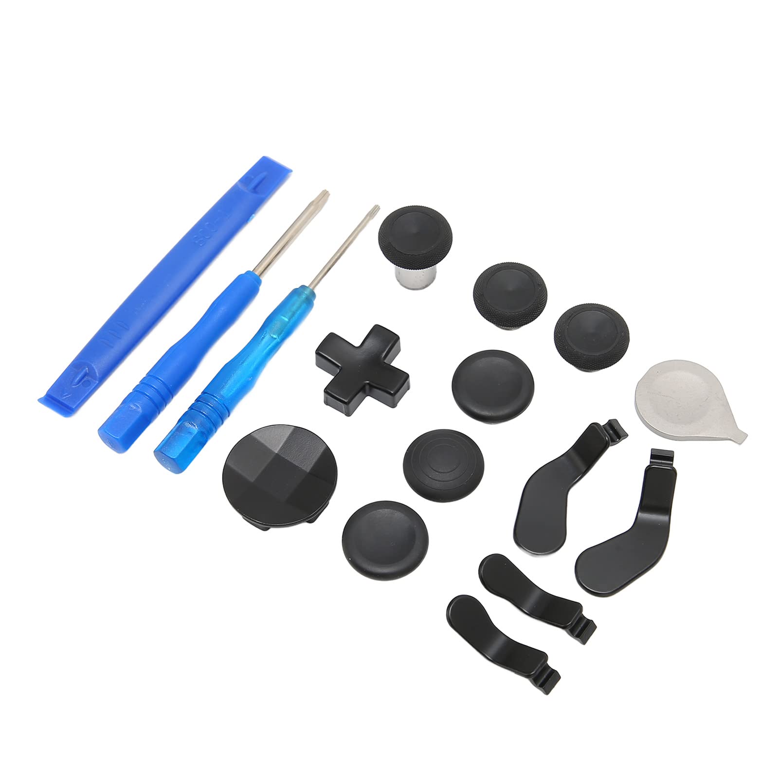 Kit D'accessoires Series 2, 6 Sticks Analogiques en Métal Différents 4 Palettes T6 et T8 Tournevis Accessoire de Jeu de Remplacement pour One Series 2 Controller Kit