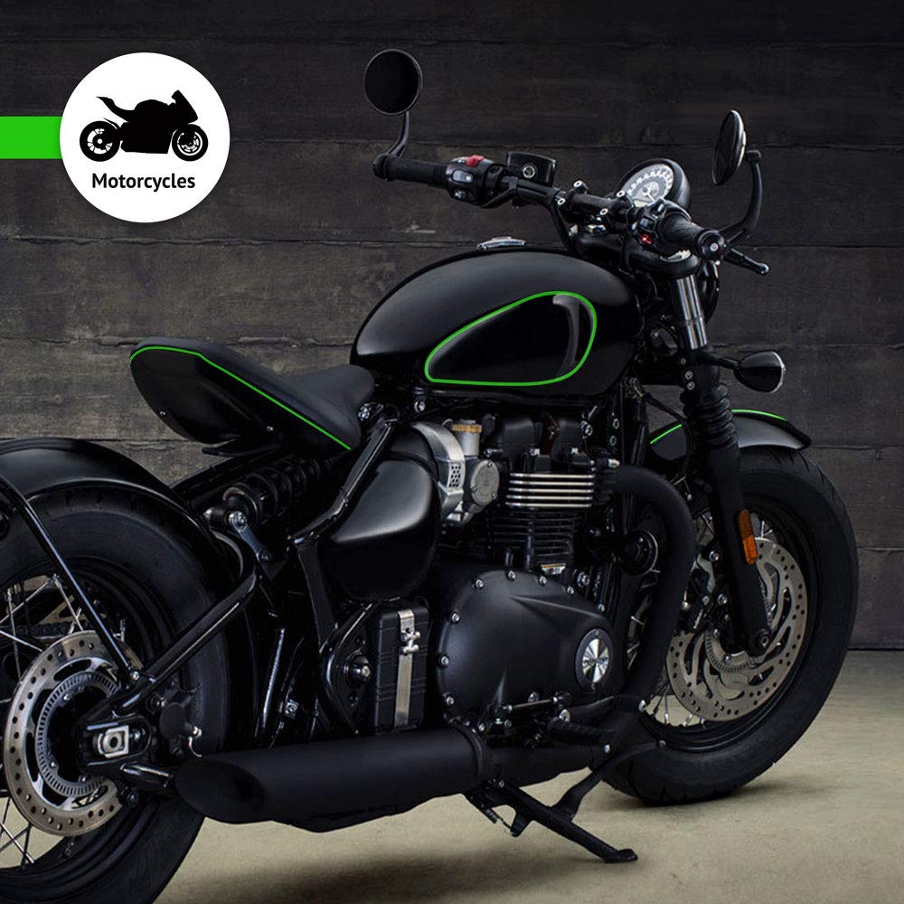 4R Quattroerre.it Strisce Adesive per Auto Kawa Verde 5mm x 10mt