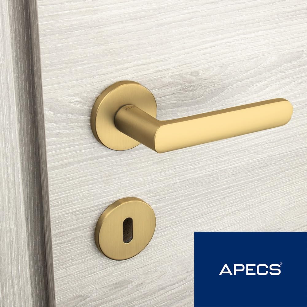 APECS - Tirador de puerta interior, color dorado mate