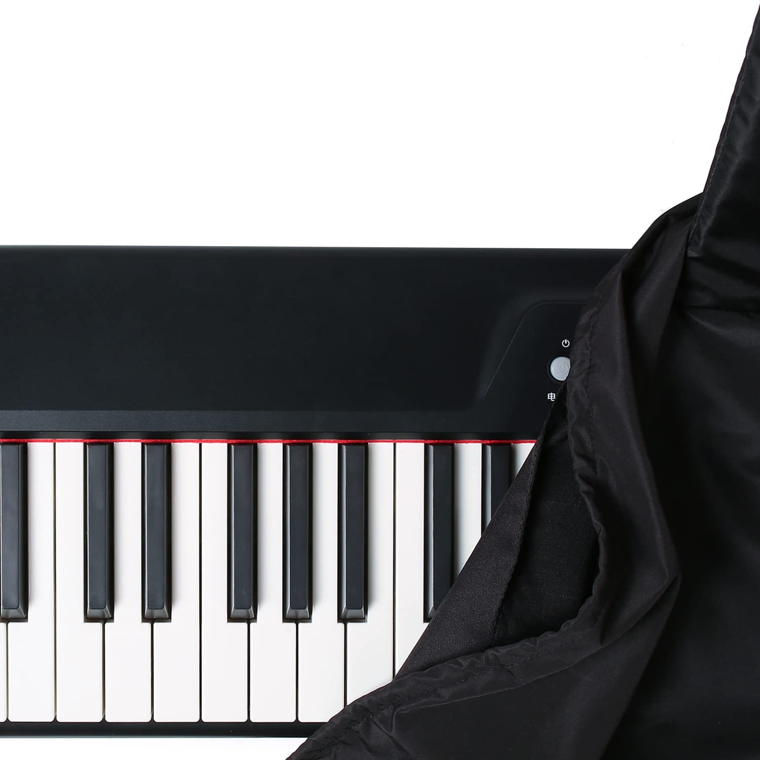 Housse anti-poussière pour clavier de piano 88 touches, housse de piano électronique, housse de clavier de piano électrique, housse de piano anti-poussière et lavable pour,