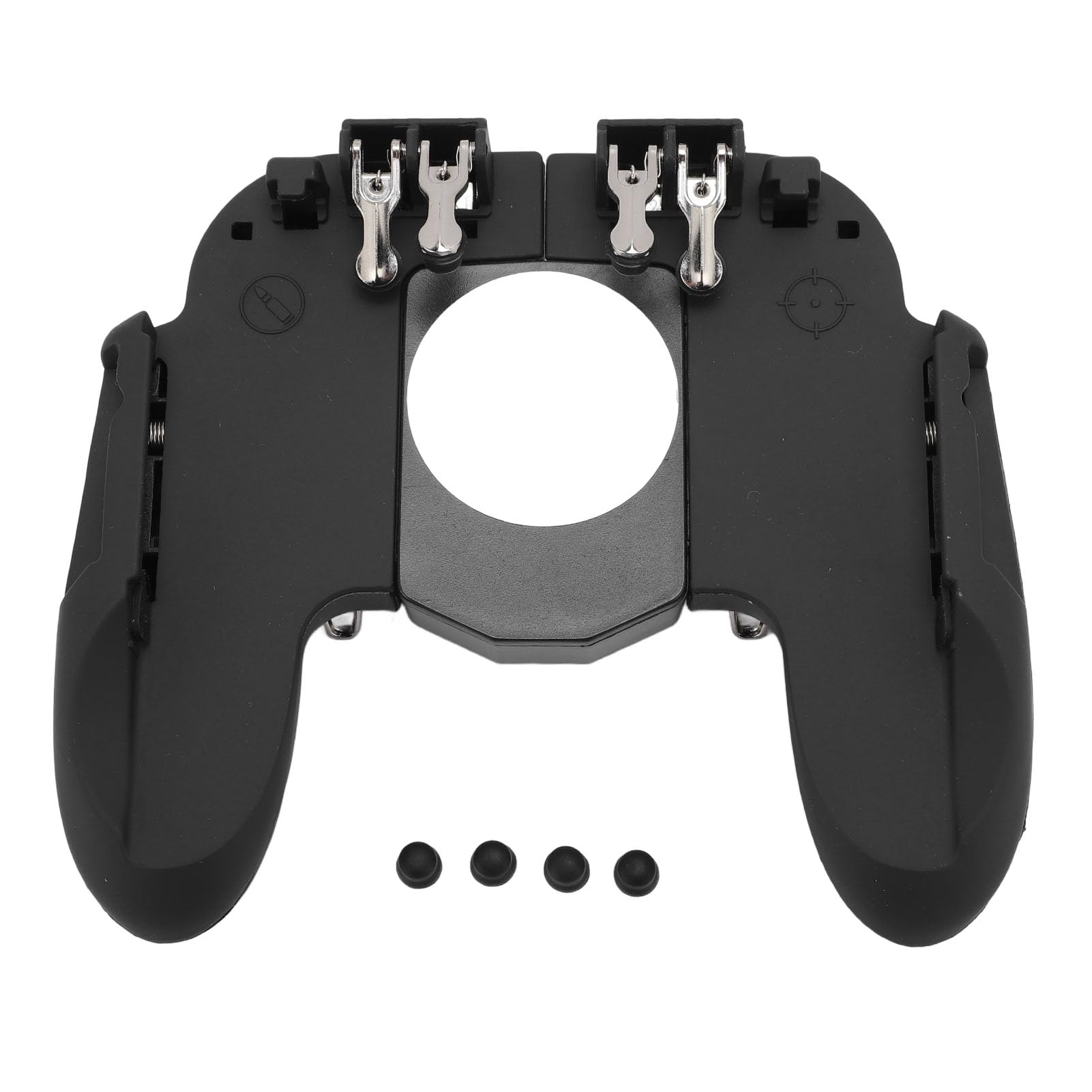 TOPINCN Mobile Game Controller, Phone Controller Gamepad with L1R1 6 Fingers Trigger Phone Controller Support Phone Case with L1R1 6 Fingers Trigger