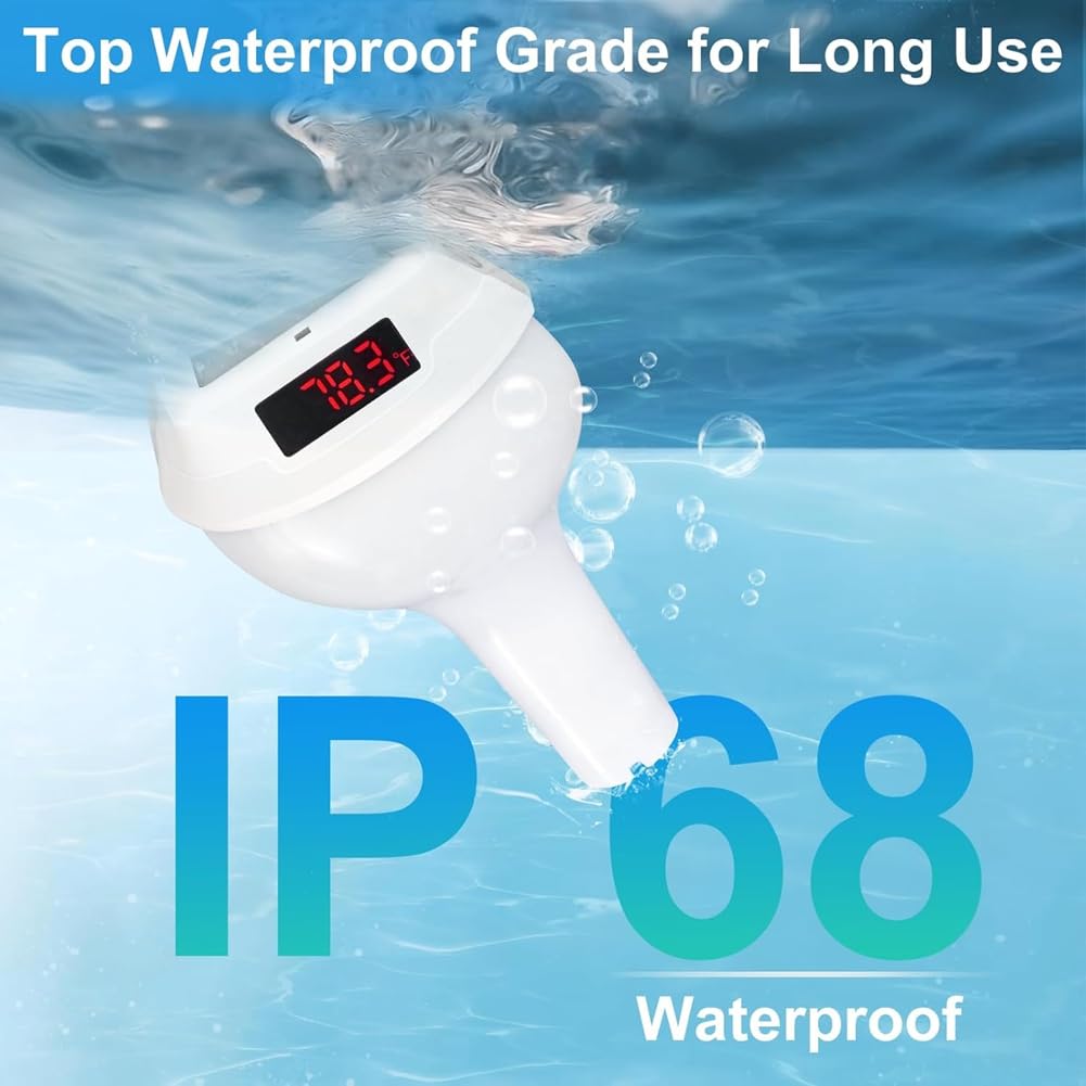Thermomètre de Piscine Thermomètre de Température de Piscine Thermomètre de Piscine Numérique Flottant