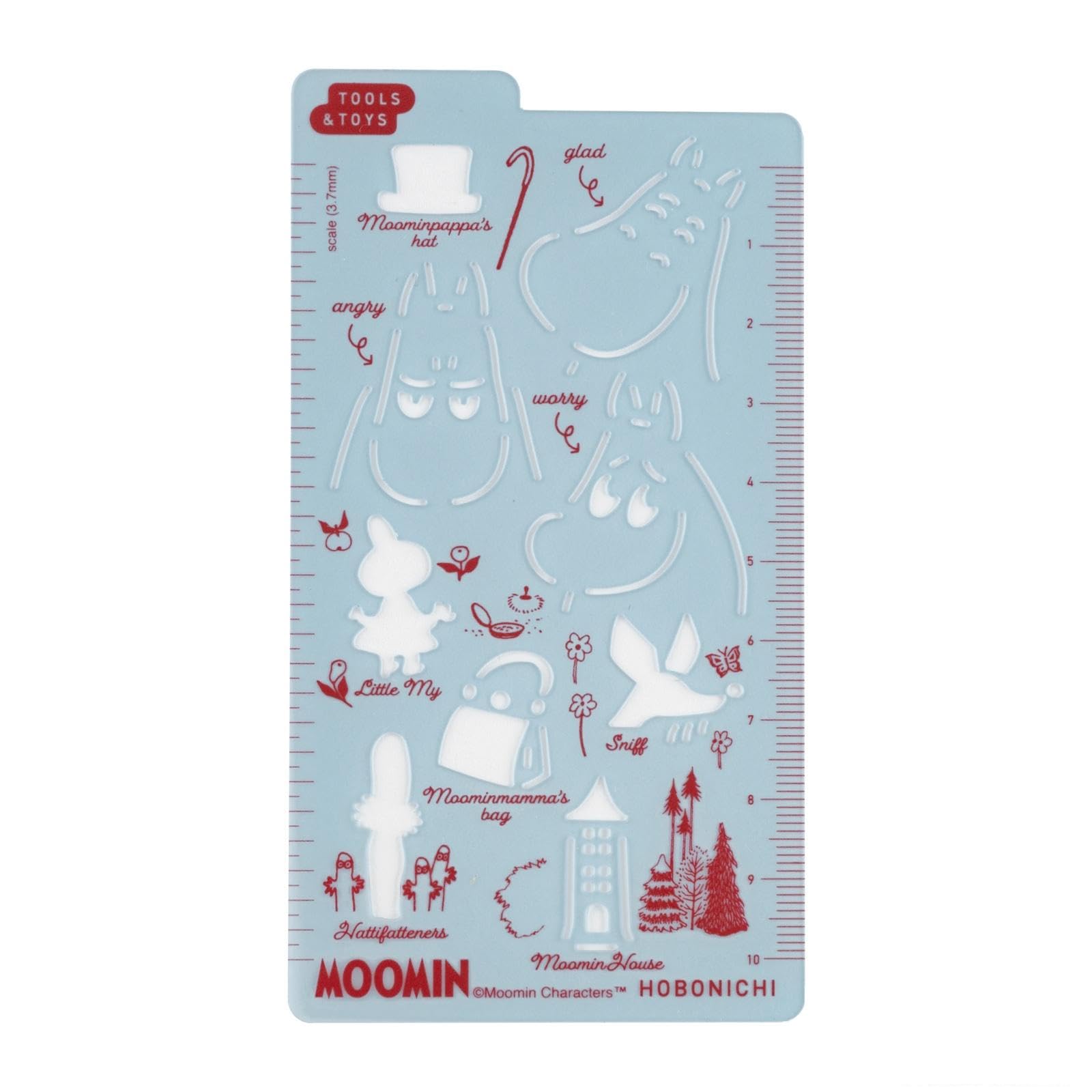Hobonichi Techo Accessories – Moomin: Hobonichi Stencil - Moomin