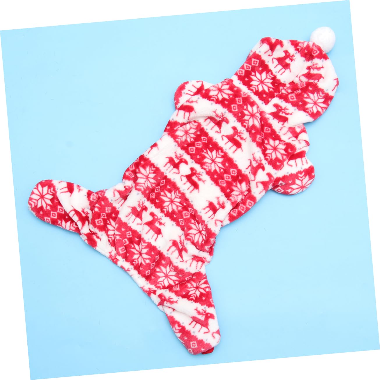 HMJGDHX 3 Pezzi Elegante Costume Invernale per Cani Caldo Natale a Quattro Zampe Vestiti per Cani Costume da Festa per Animali Domestici XS