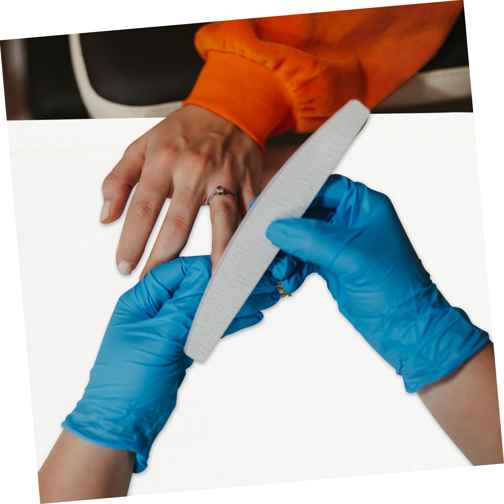 Tappetino Usa e Getta per Unghie 125 Pezzi in Polpa Bianca ad Alta Assorbenza Acqua e Protezione Tavolo per Manicure a Casa e Saloni