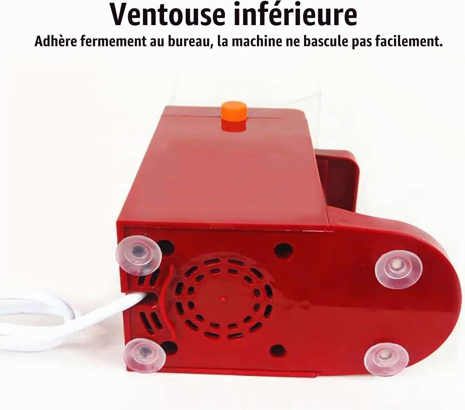 Générique Machine à Beurre de Cacahuète Électrique 500ML, Broyeur Café Grains et Noix, Moulin à Graines de Lin, Robot Multifonction Cuisine Compact et Facile à NettoyerRed,One Size