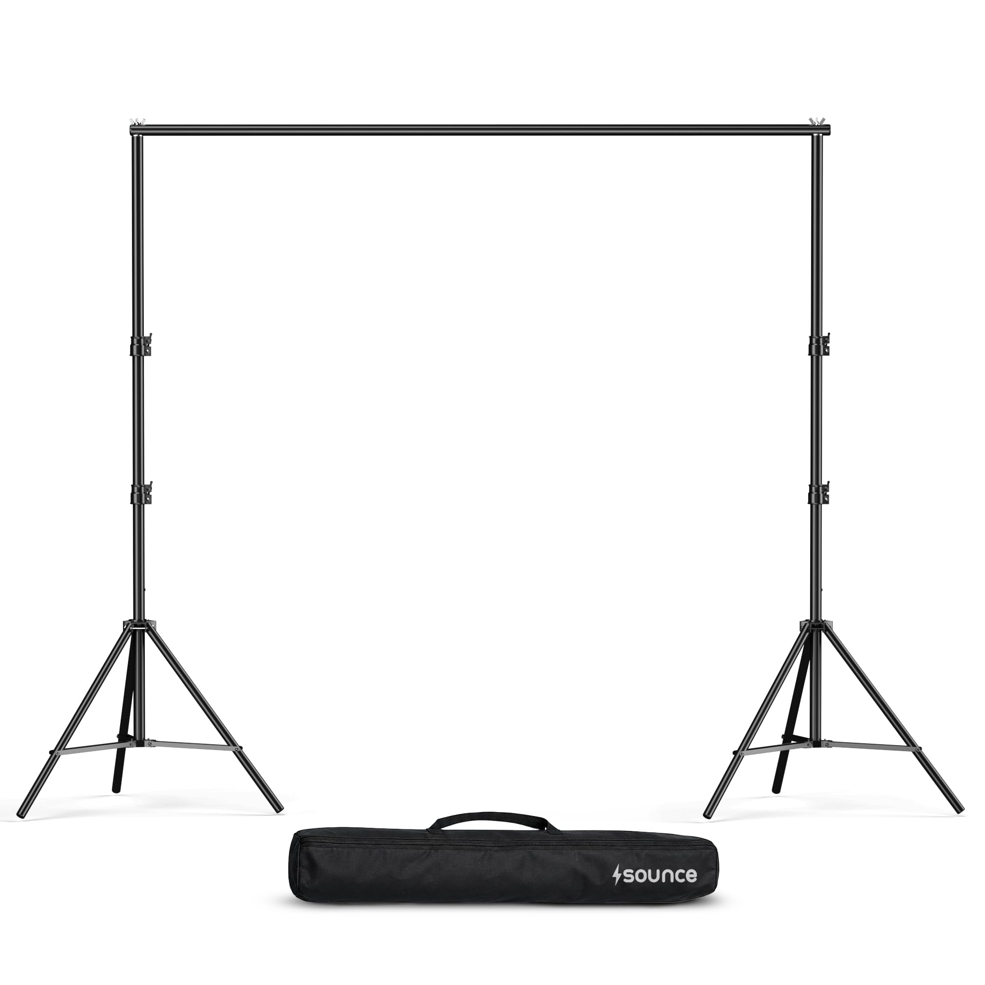 Sounce 9x9 Feet Adjustable Backdrop Stand Kit with Carry Bag | Foldable & Portable Background Stand | for Photography & Videography | Compatible with All Backdrops & Green Screens-image-18