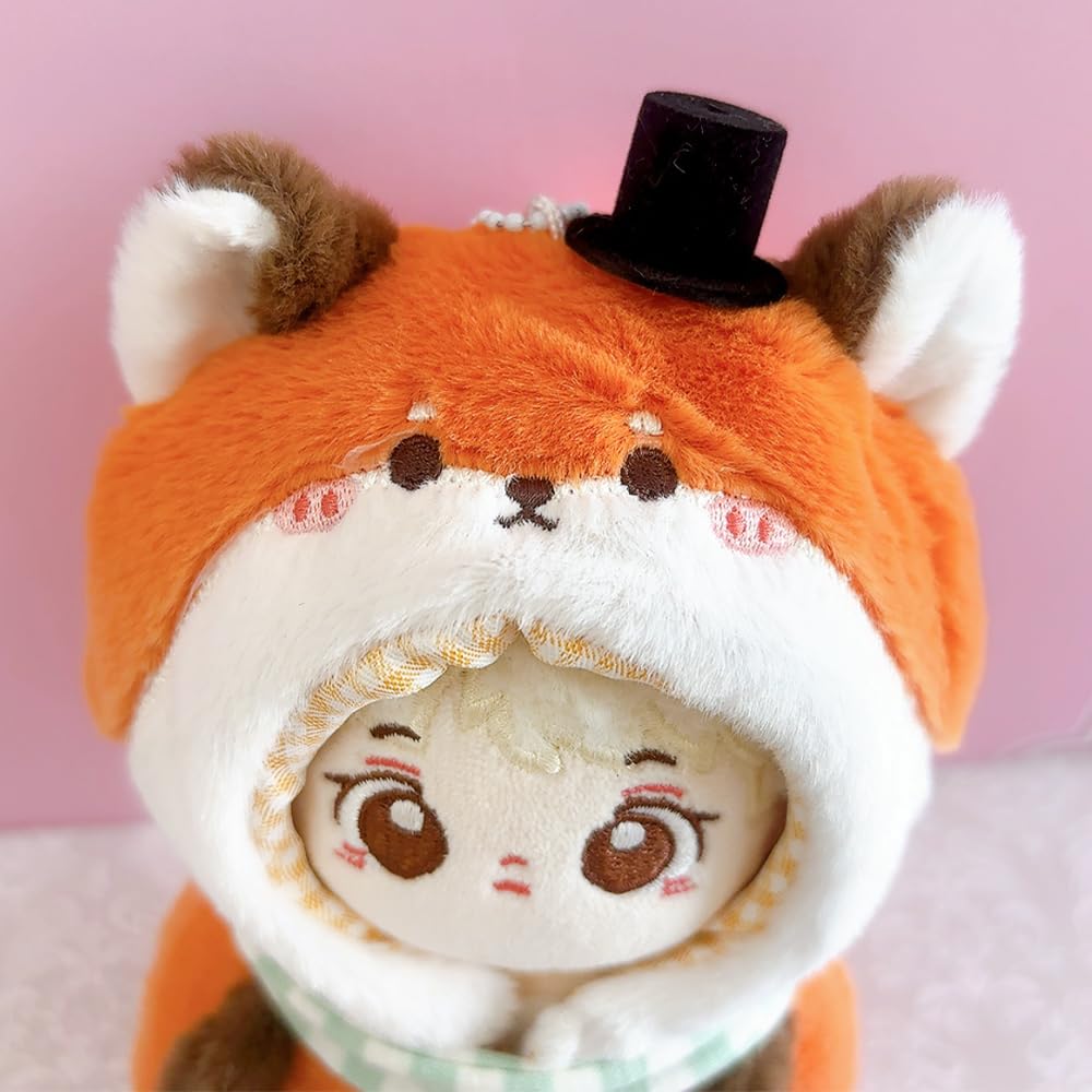 Amazon.co.jp: ぬいぐるみ用立体着ぐるみ 狐 10cm用 ぬい服 着ぐるみ