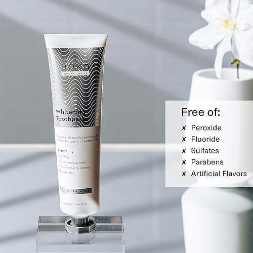 Miniatura 6 de Boka Pasta de dientes sin flúor - Nano hidroxiapatita, remineralizante, dientes sensibles, blanqueamiento - Recomendado por dentistas para el