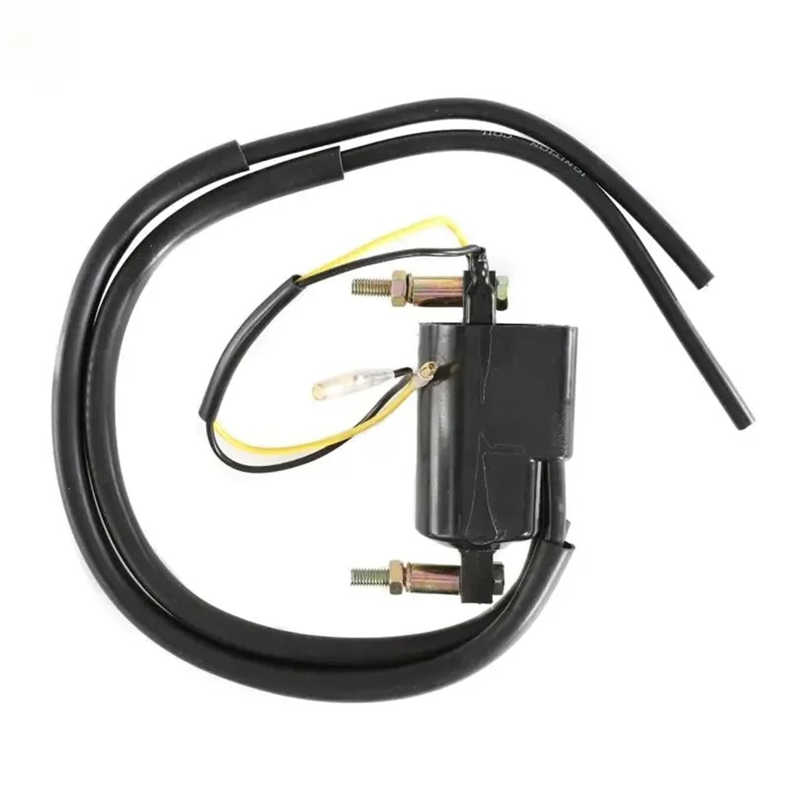 Genérico para Suzuki GS550 GS750 GS850 GS1000 / 2 Bobinas De Doble Salida + 4 Ohmios con Tapas Bujías Juego Encendido 33410-45012 Bobina Encendido para Motocicleta