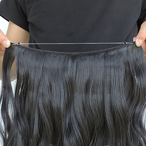 Secret Halo Hair Extensions Flip in Curly Wavy Hair Extension Synthetic Women Hairpieces 20"