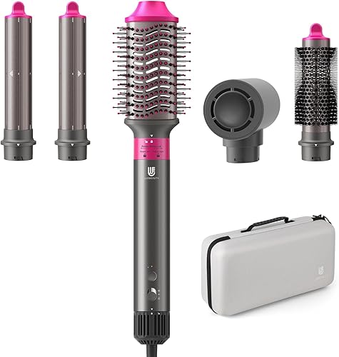 webeauty - Cepillo secador de pelo, 5 en 1, un solo paso, juego de cepillos de aire caliente profesionales para secado rápido, secado de rizos,