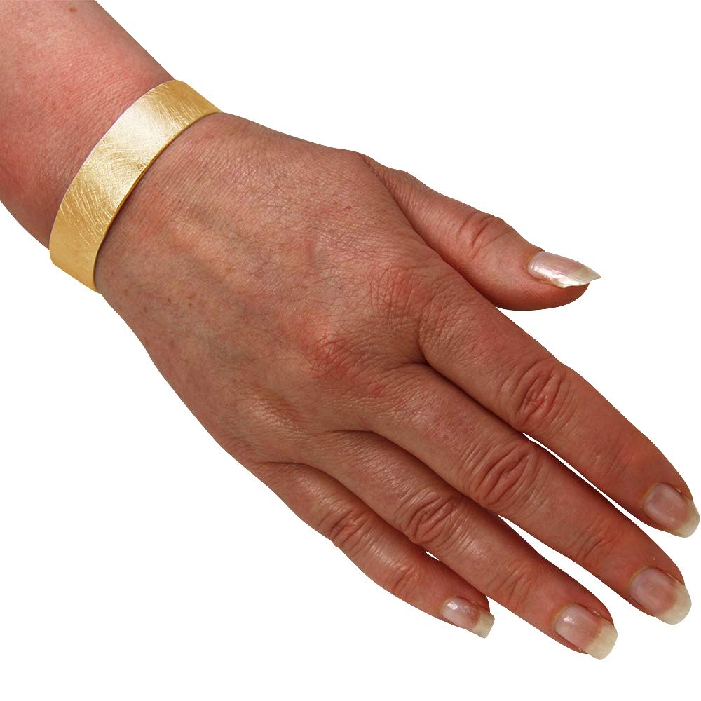 massiver Armreif Silber Goldschmiedearbeit aus Deutschland 15 mm breit (Sterling Silber 925) Damen Herren Armband Armspange Reif