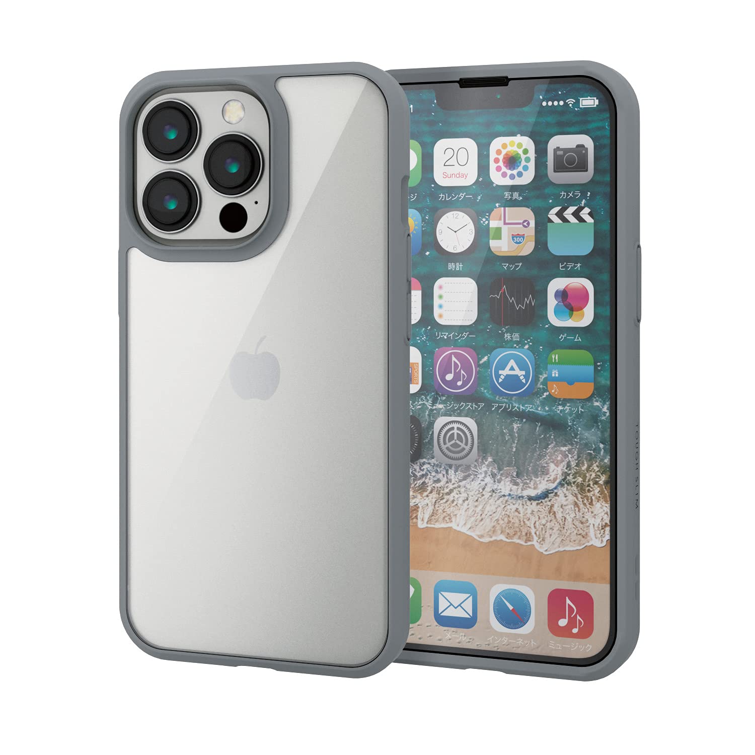 Amazon.co.jp: エレコム iPhone 13 Pro 3眼 ハイブリッドケース 耐衝撃