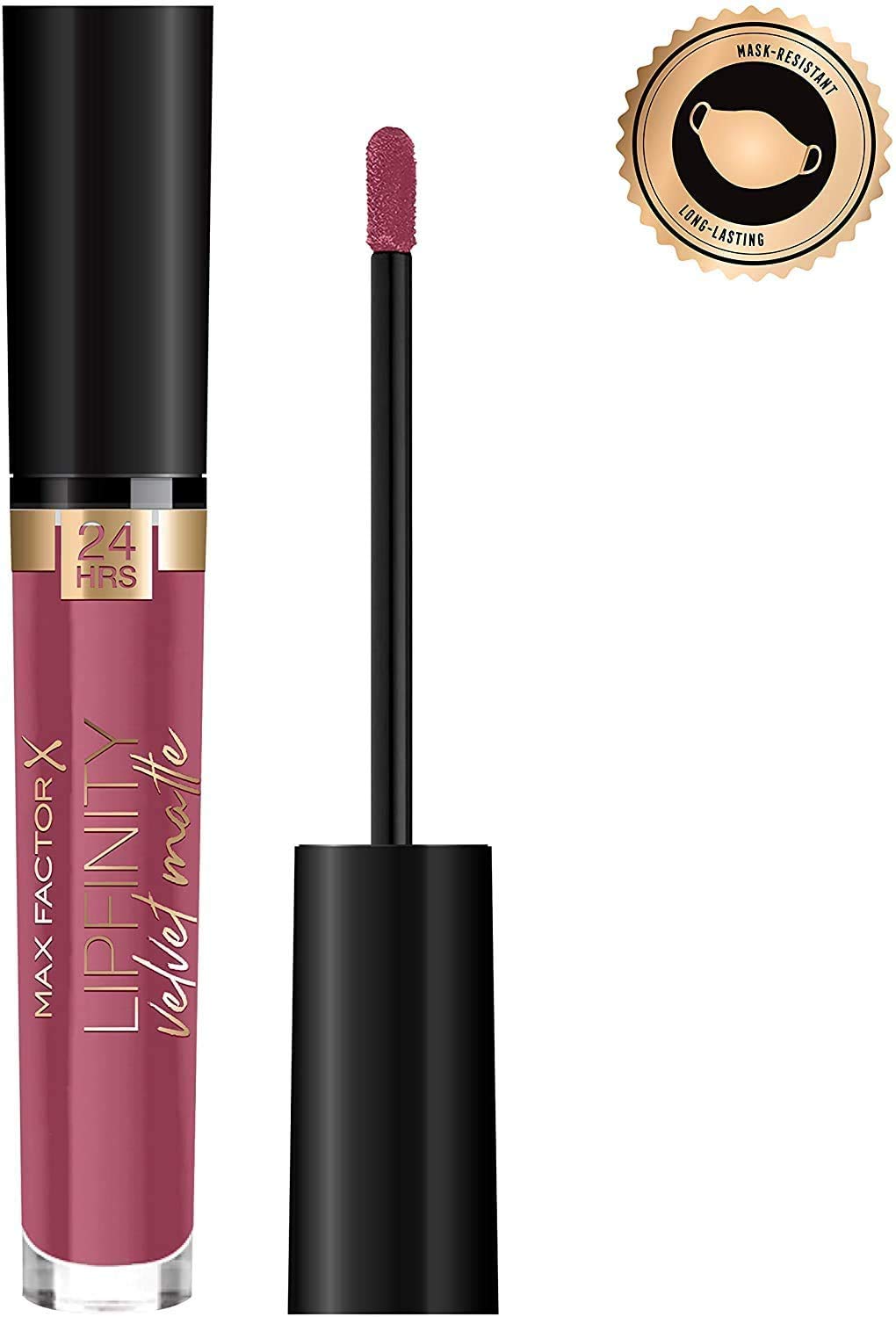 2 x Max Factor Lipfinity Velvet Matte 24Hr Lipstick - 005 Matte Merlot