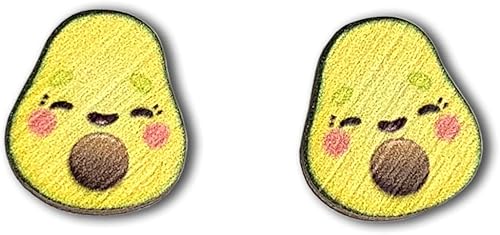 PeachyApricot Cute Kawaii Avocado Stud Earrings Jewelry