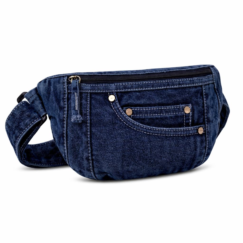 Premium Denim Fanny Pack | Upcycled Waist Bag for Men & Women | Adjustable Slim Chest Bag | Eco-Friendly Lightweight Jeans Waist Pouch-image-1