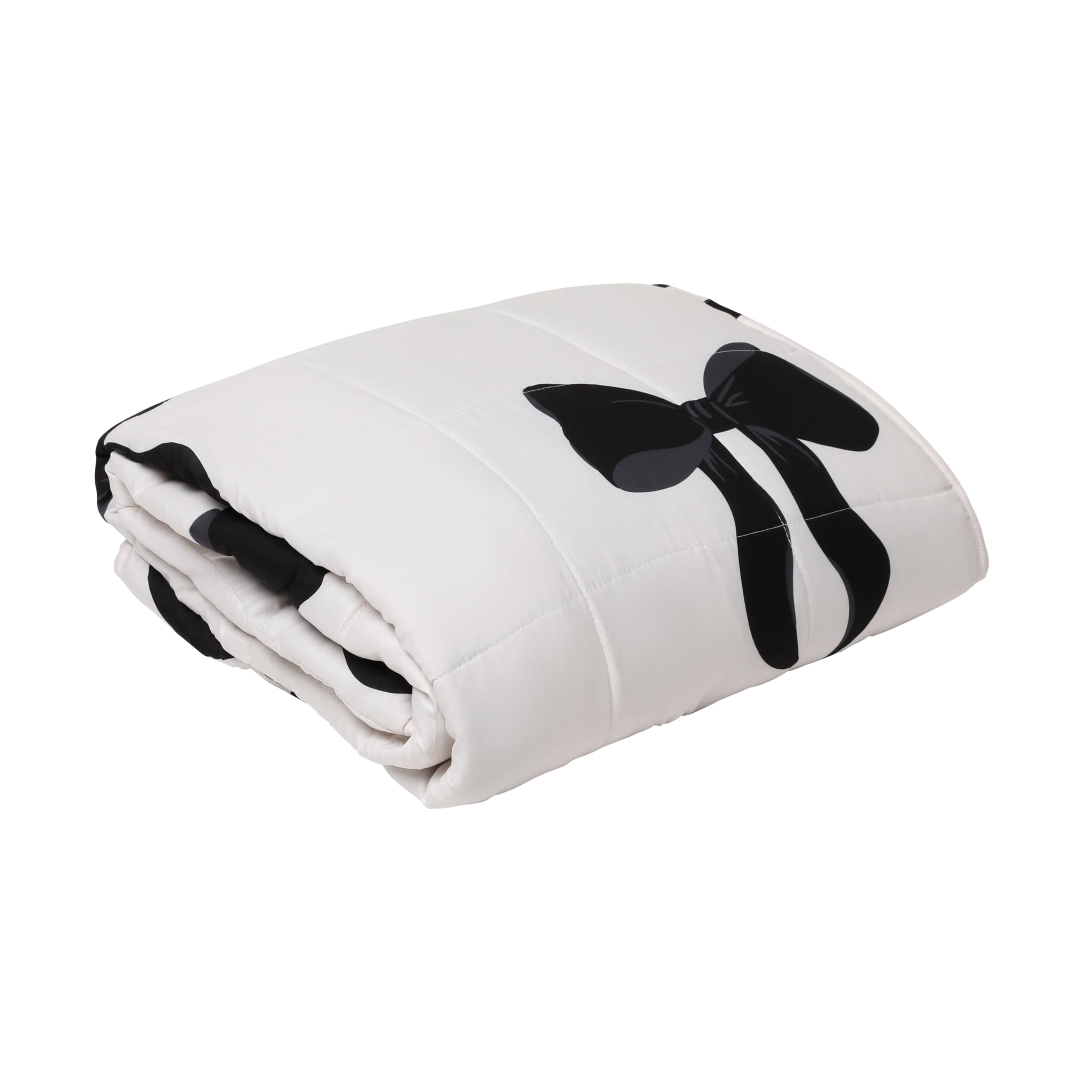 OHS Bow Print Weighted Blanket Adult 8kg Heavy Blanket, Mono King 150x200cm