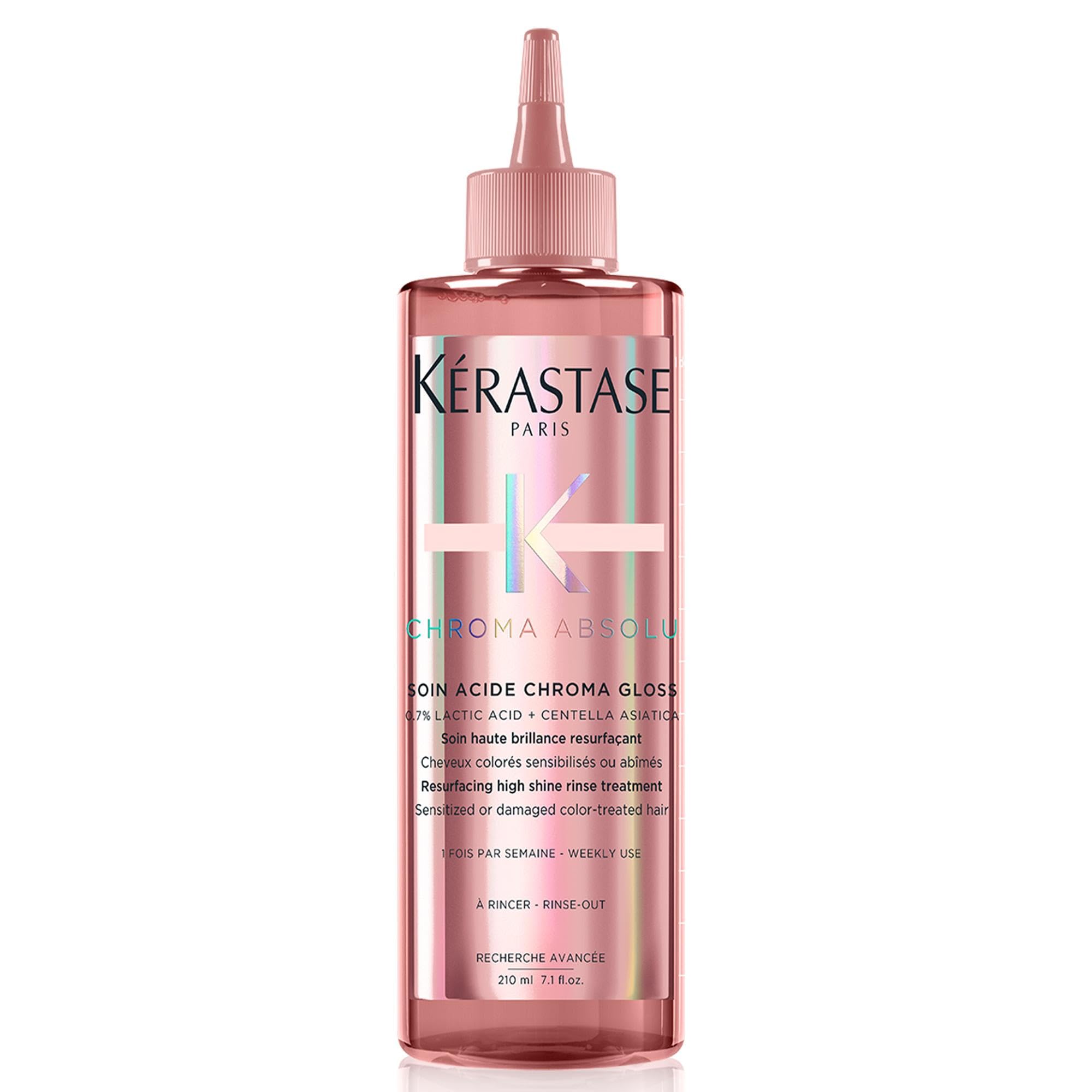 Kérastase, Chroma Absolu, Trattamento per Capelli Colorati Sensibilizzati o Danneggiati, Soin Acid Chroma Gloss, 210 ml