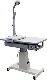 TECHTONGDA Automatic Optical Optometry Table Motorized Instrument Electric Lift Stand Adjustable Height Eyeglass Store for Optometry Keratometer Phoropter Ophthalmic Instruments Load 165LBs