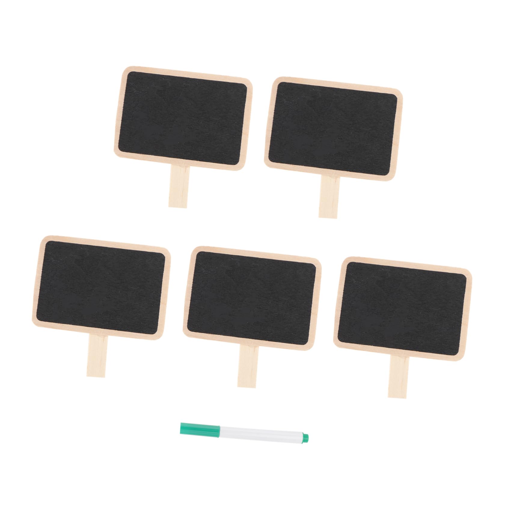 Outanaya 5Pcs Mini Chalkboard Garden Plant Tags Reusable Plant Markers for Cute Board Labels for Easy Plant Identification for Nursery and Outdoor Gardens