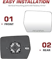 Vista 4 de Espejo calefactable para Ford F150 2011 2012 2013 2014, reemplazo 4L3Z-17K707-DA